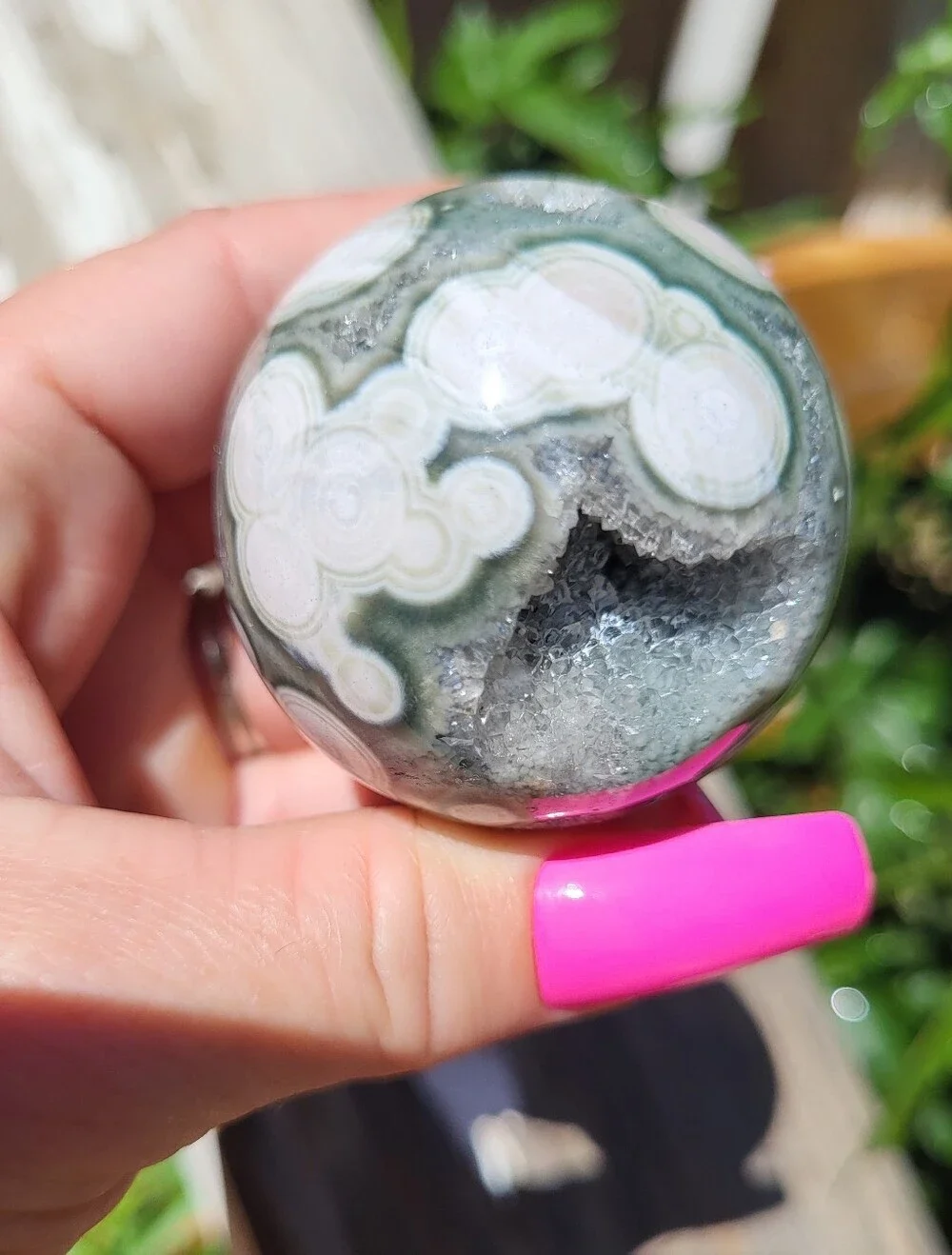 ocean jasper pink blue
